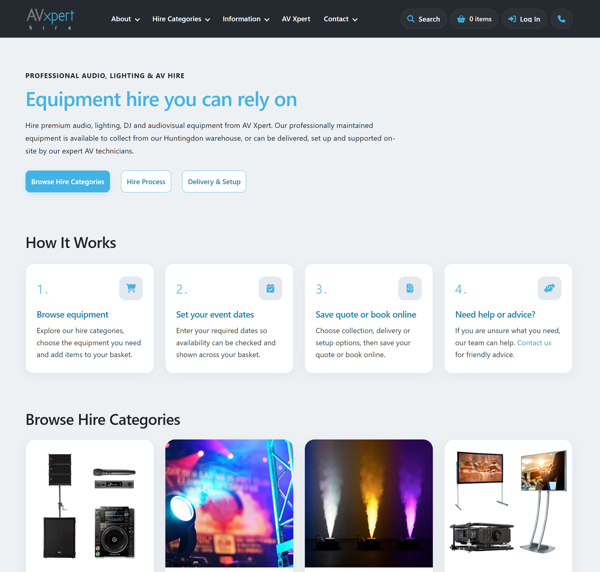 AV Xpert’s Updated Hire Shop Is Now Live